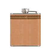 Flacon monogramme sur mesure en cuir et corde (Dos)