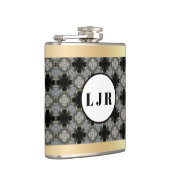 Flacon Motif de diamants noir et gris vinyle envel (Droite)