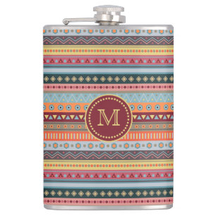 Flacon Motif géométrique couleur tribale monogramm