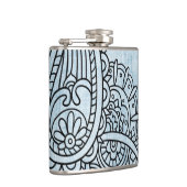 Flacon Motif Mehndi Bleu (Droite)