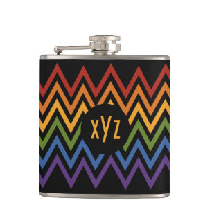 Flacon Motif Rainbow Chevron