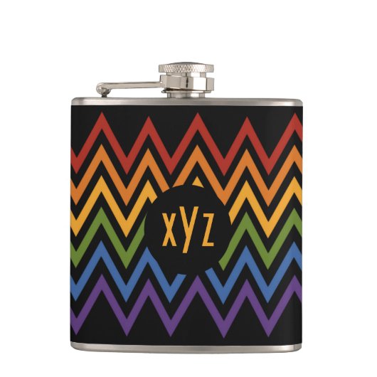 Flacon Motif Rainbow Chevron (Devant)