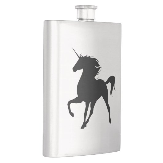 Flacon noir de silhouette Unicorne (Droite)