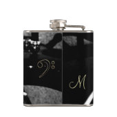 Flacon noir et blanc de guitare basse de (Dos)