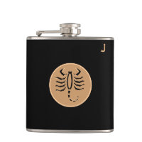 Flacon noir monogramme - Zodiac - Scorpio