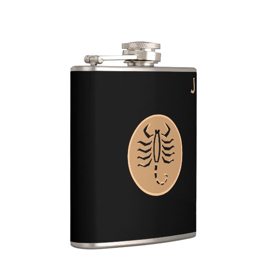 Flacon noir monogramme - Zodiac - Scorpio (Droite)