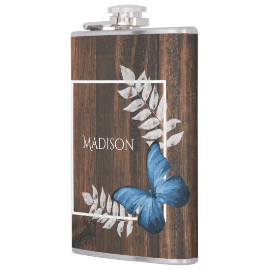 Flacon papillon bleu rustique (Gauche)