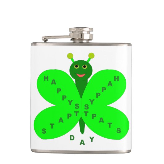 Flacon papillon Saint Patrick (Devant)