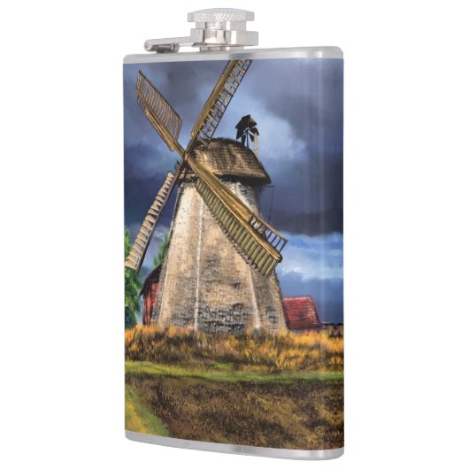 Flacon paysage de moulin à vin de Pays-Bas (Gauche)