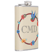 Flacon personnalisable Boho Bluebird (Droite)