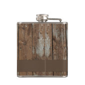 Flacon personnalisable de motif en bois rustique (Dos)