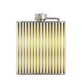 Flacon personnalisé à rayures or et blanc (Dos)