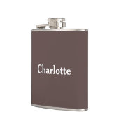 Flacon personnalisé brun chocolat (Gauche)