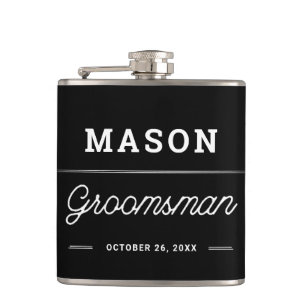 Flacon personnalisé cadeau Groomsmen