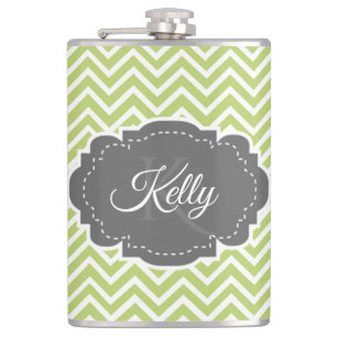 Flacon personnalisé Chevron vert