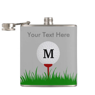 Flacon personnalisé de boule de golf de monogramm