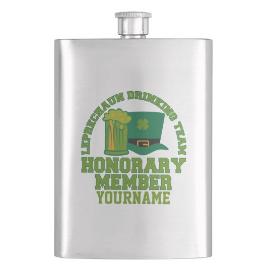 Flacon personnalisé de l'équipe de boisson Leprech (devant)