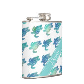 Flacon personnalisé de vert bleu de tortues de mer (Droite)