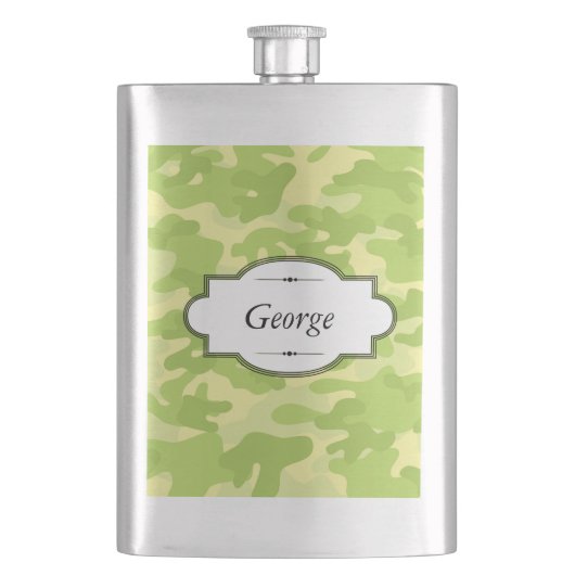 Flacon personnalisé design Camo vert (devant)