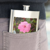 Flacon personnalisé Fleur rose (En situation)