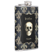 Flacon personnalisé Gold Black Skull (Droite)