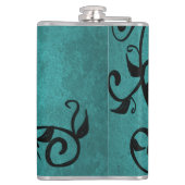 Flacon personnalisé Lovebirds turquoise (Dos)