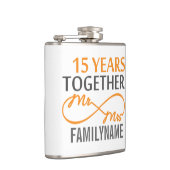 Flacon personnalisé M. et Mme 15e anniversaire (Droite)