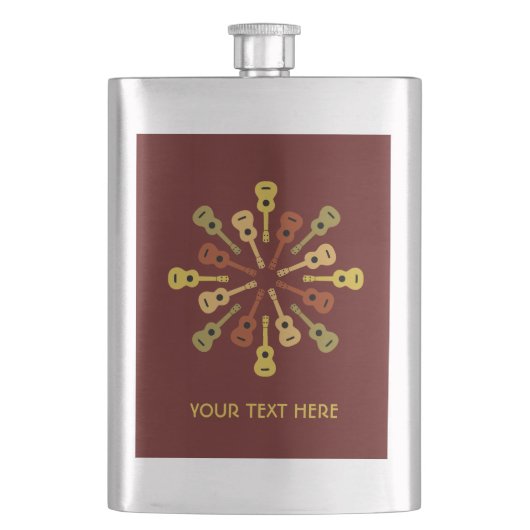 Flacon personnalisé Ukulele (devant)