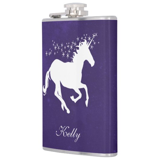 Flacon Personnalisé Unicorne Violette (Gauche)