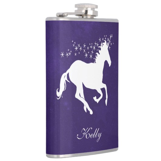 Flacon Personnalisé Unicorne Violette (Droite)