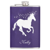 Flacon Personnalisé Unicorne Violette (Devant)