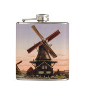 Flacon personnalisé vintage Dutch Windmills (Devant)