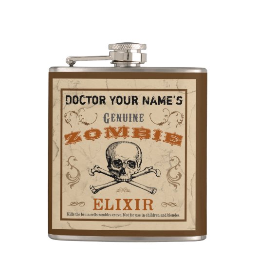 Flacon personnalisé Zombie Elixir (Devant)