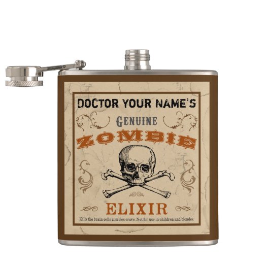 Flacon personnalisé Zombie Elixir (Ouvert)