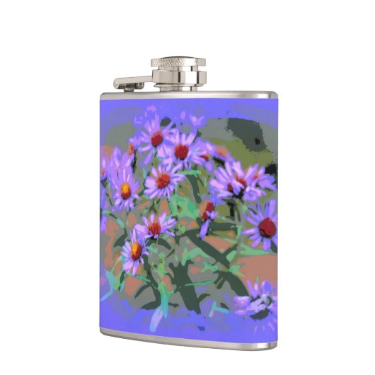 flacon pourpre d'asters (Gauche)