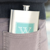 Flacon Premium Monogram Carré Turquoise (En situation)