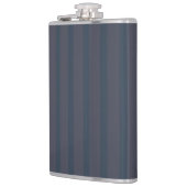 Flacon rayé bleu marine et prune moderne, 240ml. (Gauche)