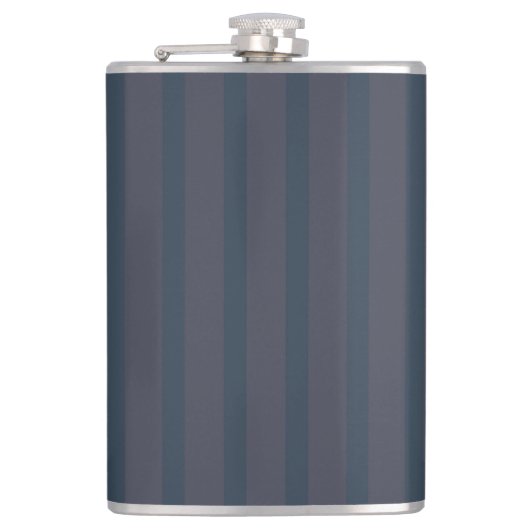 Flacon rayé bleu marine et prune moderne, 240ml. (Devant)