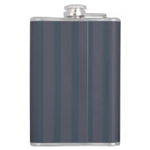 Flacon rayé bleu marine et prune moderne, 240ml. (Dos)