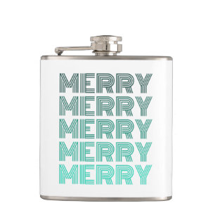 Flacon rétro Joyeux Noël enveloppé