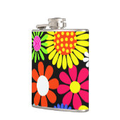 Flacon rétro printemps hippie flower power (Gauche)