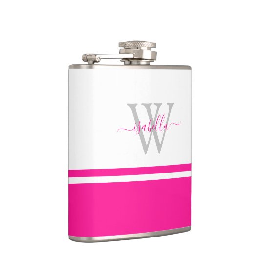 Flacon rose de script monogramme (Droite)