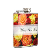 Flacon Rose Jaune/Rouge/Orange Personnalisé (Droite)