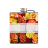 Flacon Rose Jaune/Rouge/Orange Personnalisé (Dos)