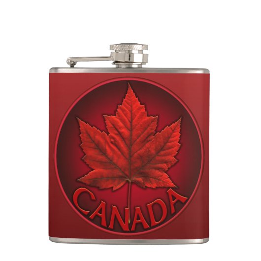 Flacon souvenir Canada Drapeau de boisson Flacon c (Devant)