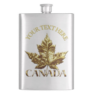 Flacon souvenir Canada Flacon personnalisé Or Cana