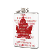 Flacon souvenir Canada Hymne canadien Flacon à boi (Gauche)