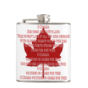 Flacon souvenir Canada Hymne canadien Flacon à boi