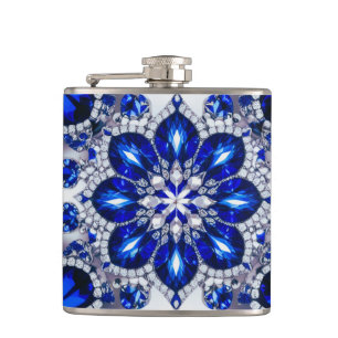 Flacon spécial aux couleurs Bleues Blancs Design
