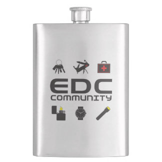 Flacon SS - logo EDCC en noir avec couleurs